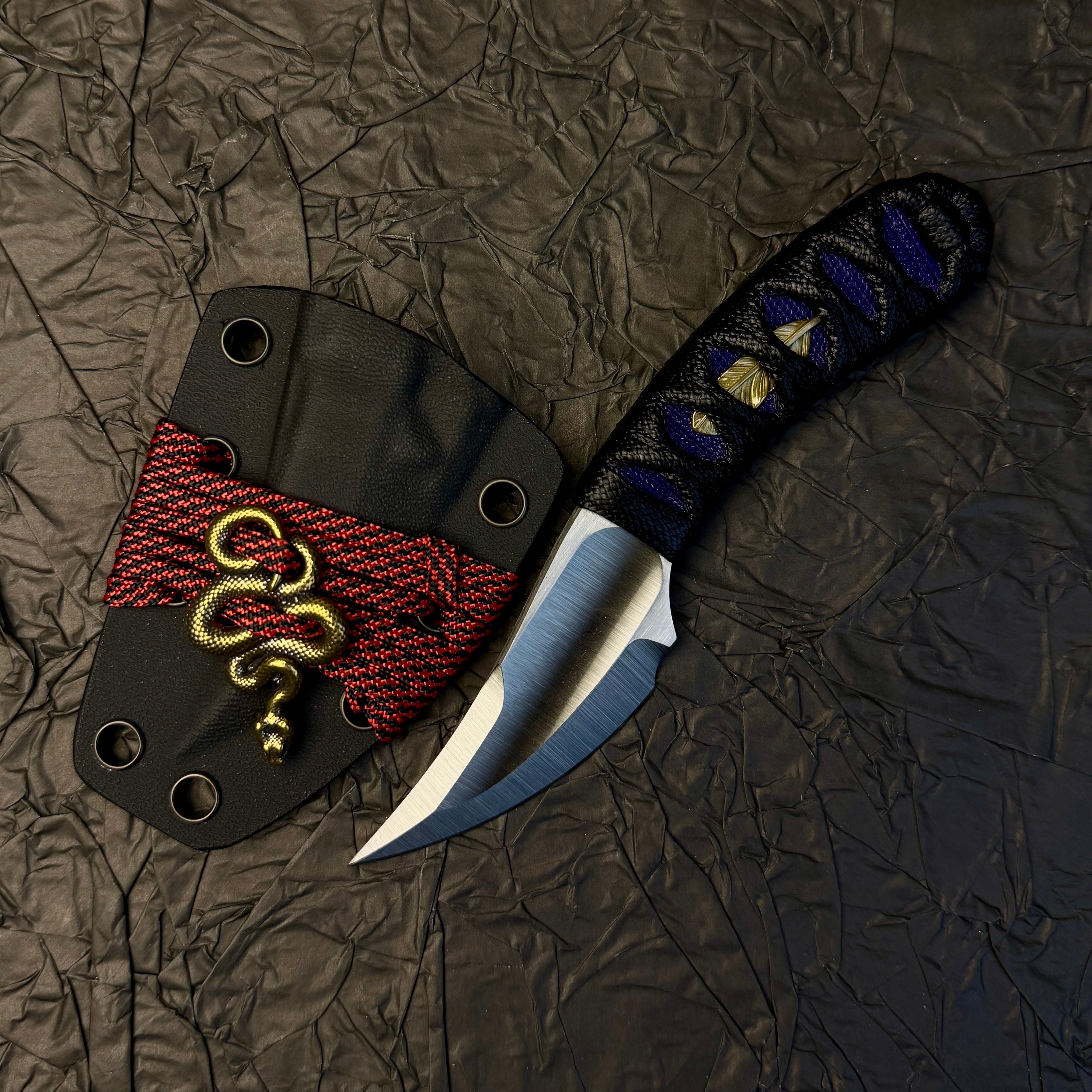 PreOrder【Leafy – Serpent Edition】 EDC Hand-Wrapped Handle
