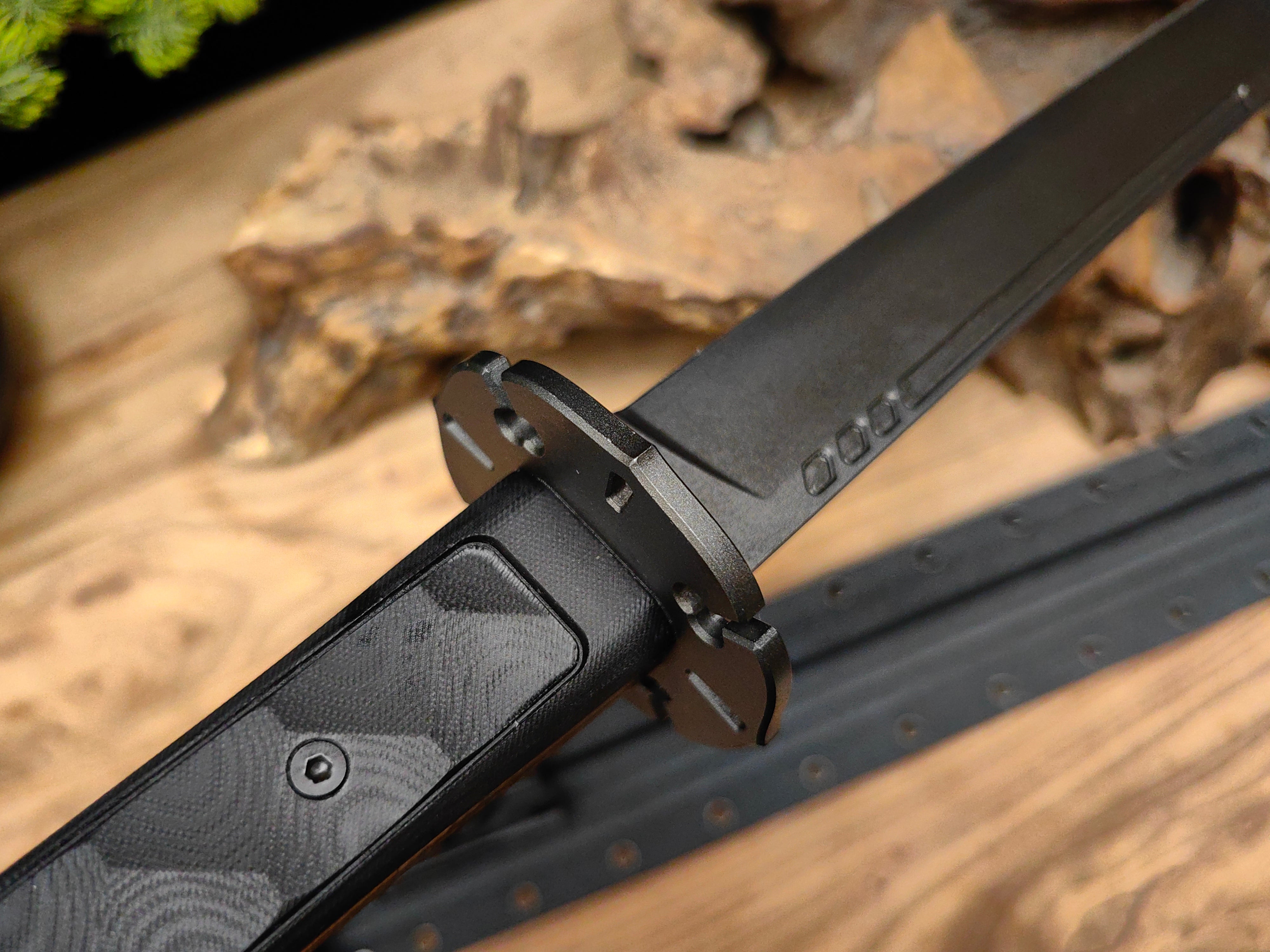 5160 Steel Tactical Katana – G10 Handle with Kydex Sheath