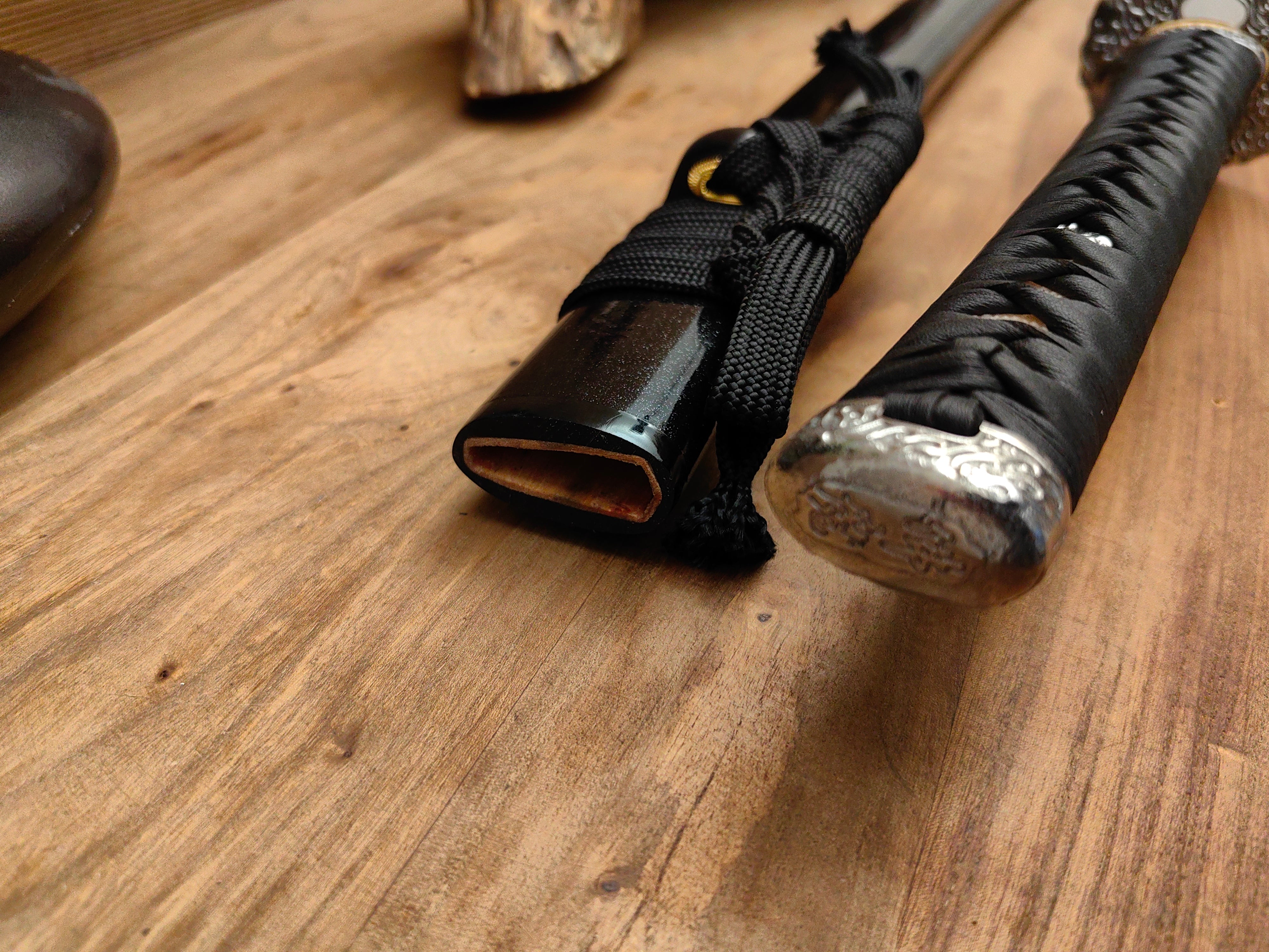 60Si2Mn Large Katana – Stainless Steel Fittings with Buffalo-Horn