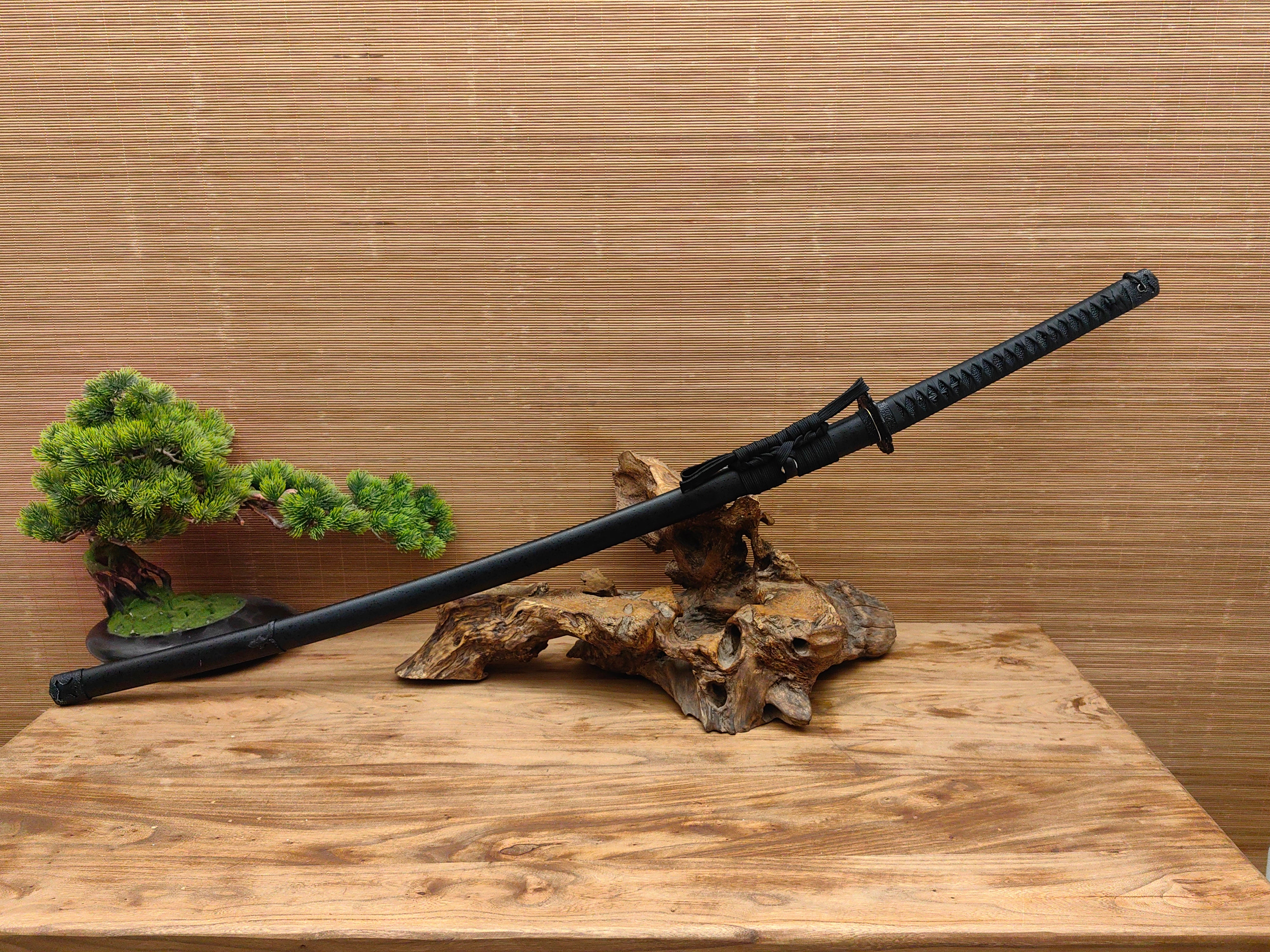 65Mn Manganese Steel Nodachi with Half-Tachi Mounts