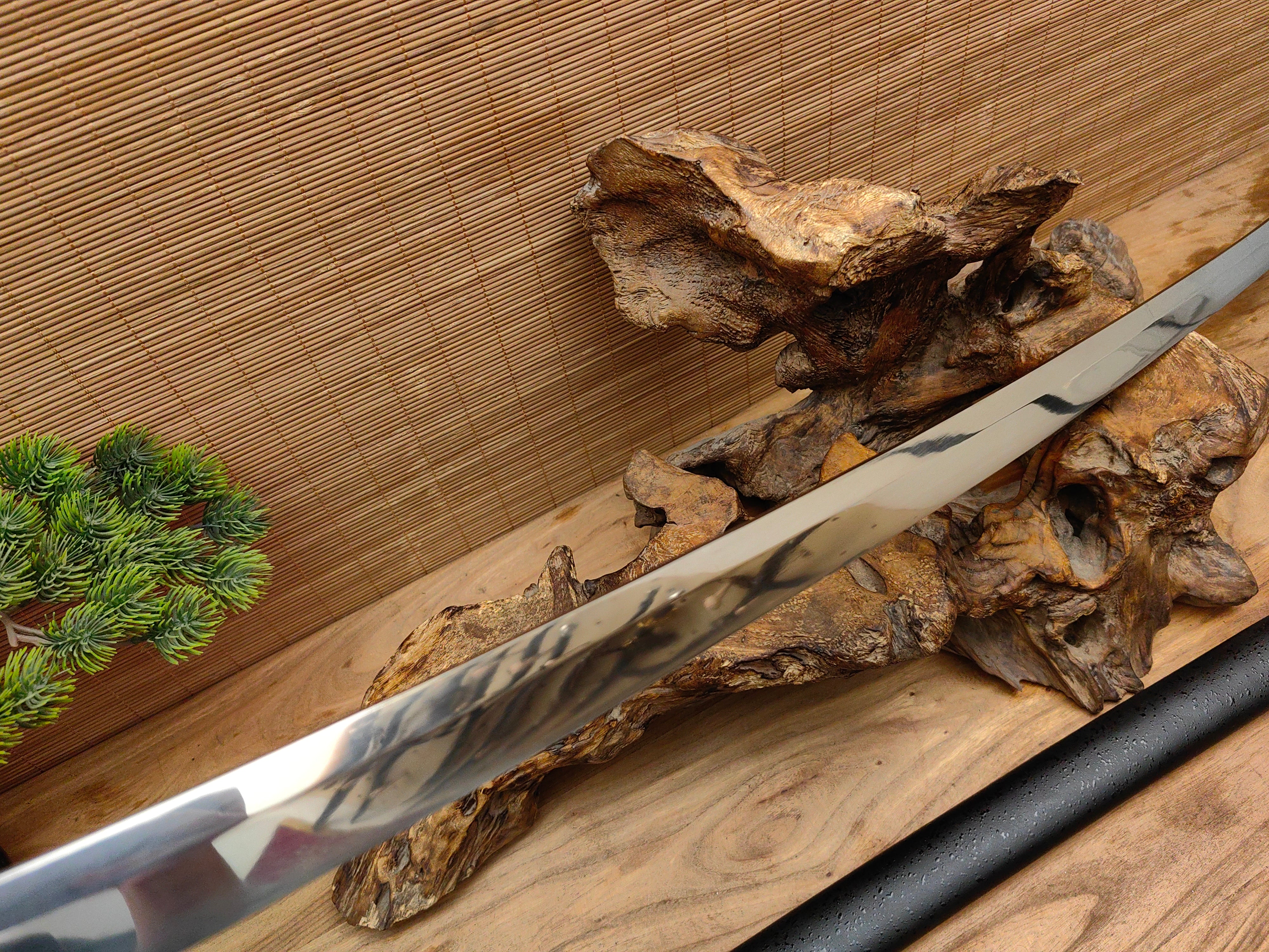 65Mn Manganese Steel Nodachi with Half-Tachi Mounts