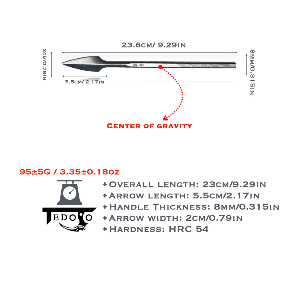 Draco】-Throwing Spike (3 Pieces) Carry Sheath Included