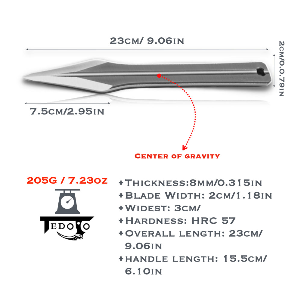 Spike X】 - Throwing Knife (3 Pieces) – TacticalEdged.Dojo